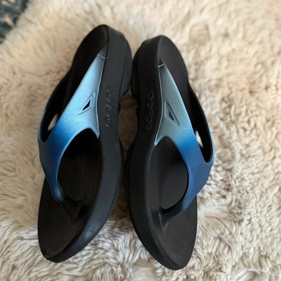 Unisex OOriginal Sport Thong Black/Azul Sandals size 7 - Picture 4 of 11